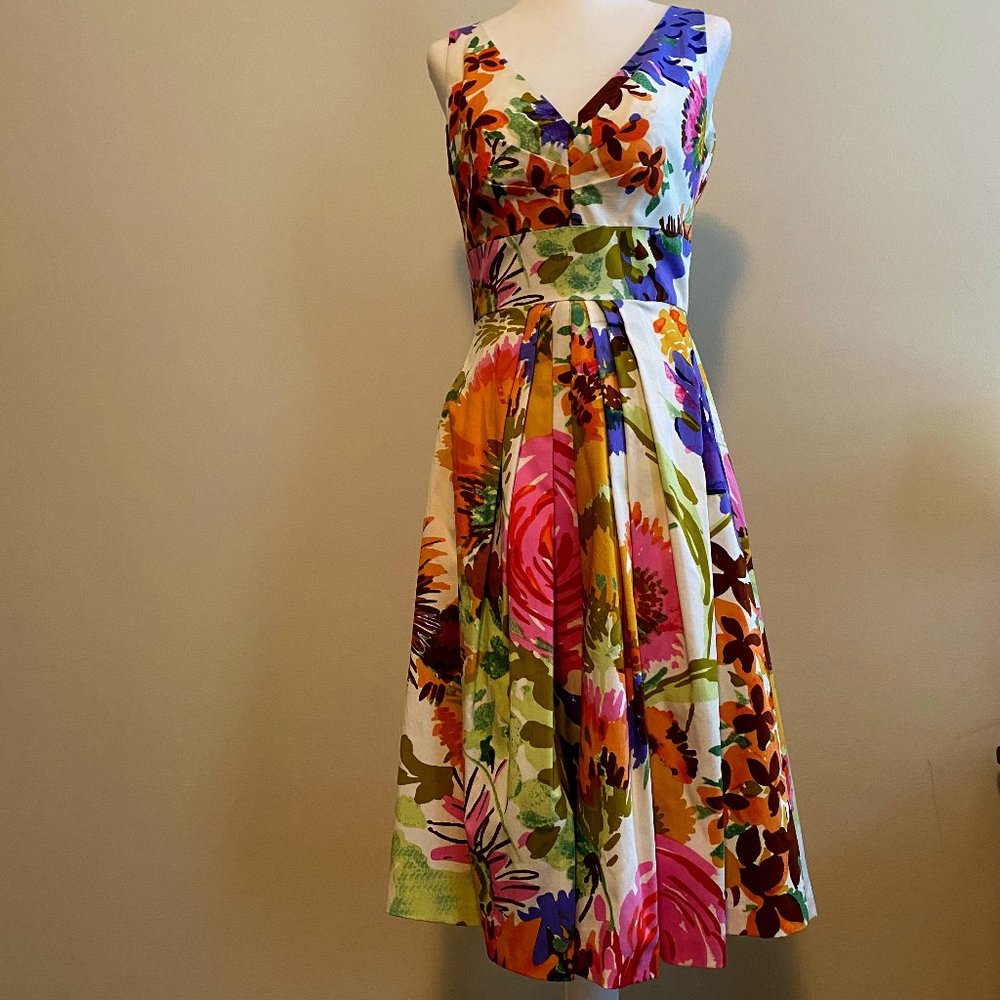 Suzi Chin For Maggy Boutique Floral Lined Dress 2